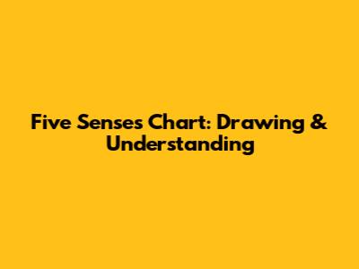 Five Senses Chart: Drawing & Understanding