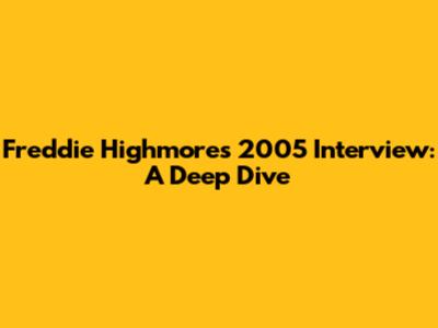Freddie Highmore's 2005 Interview: A Deep Dive
