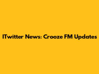 ITwitter News: Crooze FM Updates