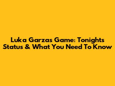 Luka Garza's Game: Tonight's Status & What You Need To Know