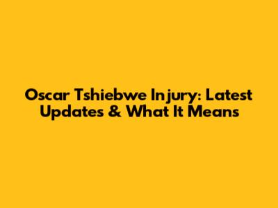 Oscar Tshiebwe Injury: Latest Updates & What It Means