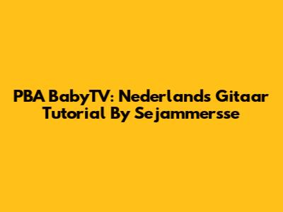 PBA BabyTV: Nederlands Gitaar Tutorial By Sejammersse