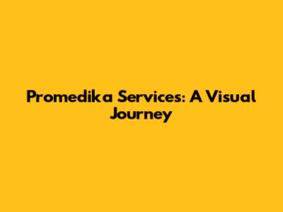 Promedika Services: A Visual Journey