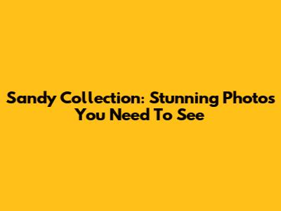 Sandy Collection: Stunning Photos You Need To See