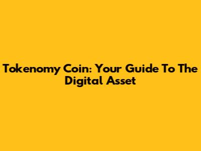Tokenomy Coin: Your Guide To The Digital Asset
