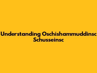 Understanding Oschishammuddinsc Schusseinsc
